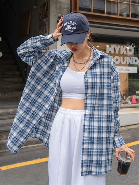 cute oversized shirt outfits